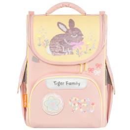 Ghiozdan neechipat nature quest motiv bows and bunny