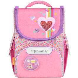 Ghiozdan neechipat nature quest motiv pink amour